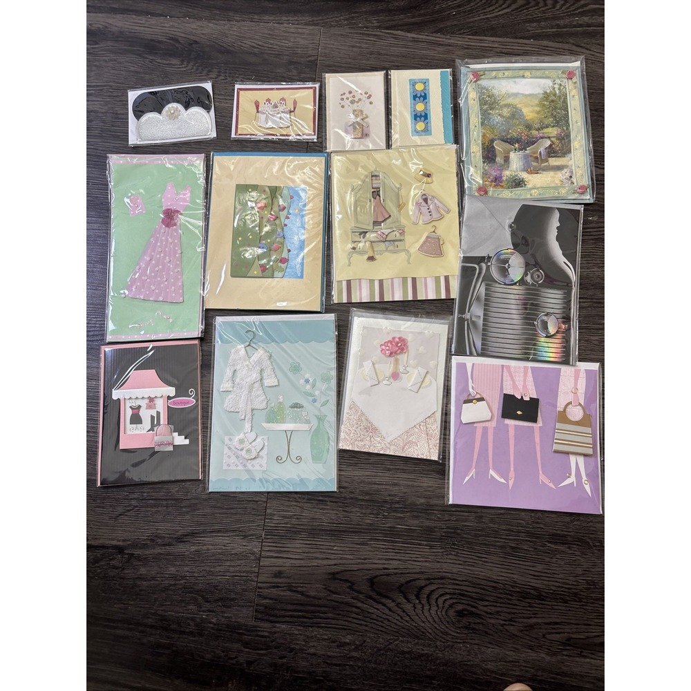 3-D Burgoyne/Paper Magic Group Cards Lot of 13 Diffrent Occasions New